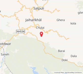 Map of Ghura ki Dhar, Uttarakhand