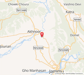 Map of Ghurota, Kashmir