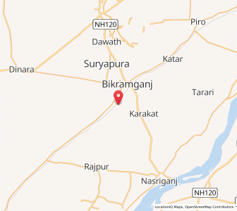 Map of Ghusiya Kalan, Bihar