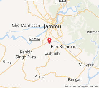 Map of Gidargalian, Kashmir