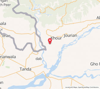 Map of Gigrial, Kashmir