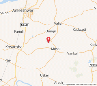 Map of Gijram, Gujarat