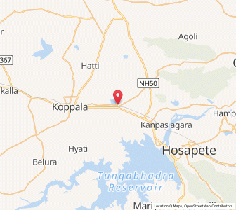 Map of Ginigera, Karnataka