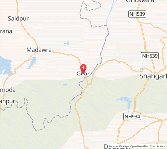 Map of Girar, Uttar Pradesh