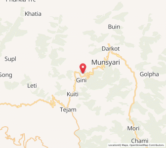 Map of Girgaon, Uttarakhand