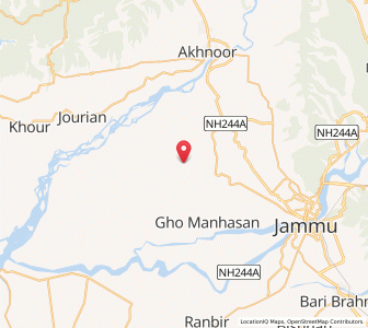 Map of Girla, Kashmir