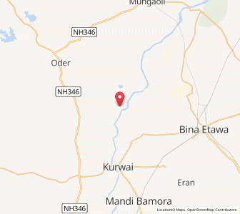 Map of Girwasa, Madhya Pradesh