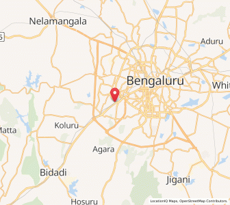 Map of Gnanabharathi, Karnataka