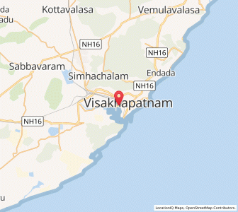 Map of Gnanapuram, Andhra Pradesh