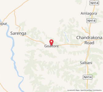 Map of Goaltor, West Bengal