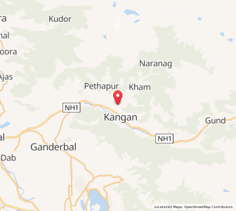 Map of Gobal, Kashmir