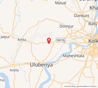 Map of Gobaria, West Bengal