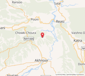 Map of Godan, Kashmir