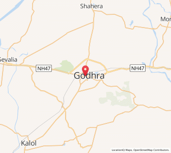 Map of Godhra, Gujarat