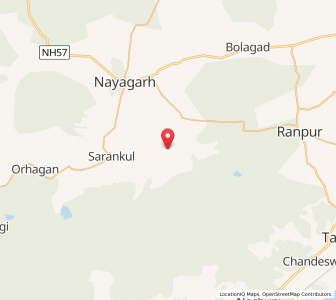 Map of Godiparha, Odisha
