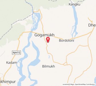 Map of Gogamukh Tajik, Assam