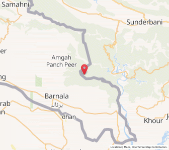 Map of Gogowali, Kashmir