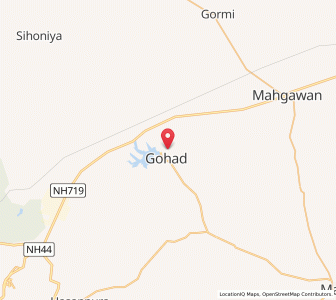 Map of Gohadi, Madhya Pradesh