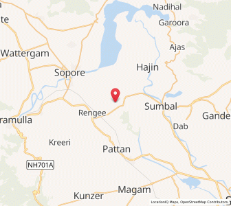 Map of Gohal Chaku, Kashmir