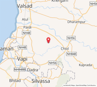 Map of Goima, Gujarat