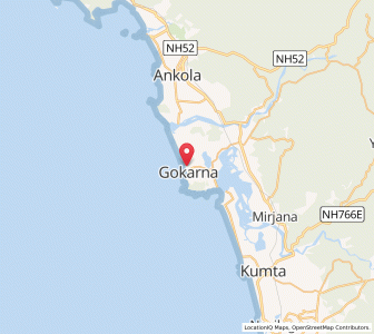 Map of Gokarna, West Bengal