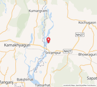 Map of Gokulkata, Assam