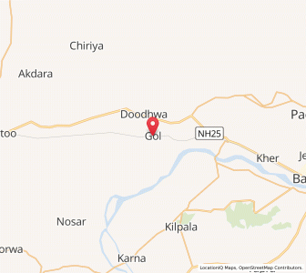 Map of Gol, Rajasthan