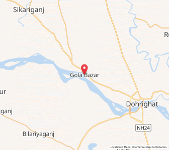 Map of Gola Bazar, Uttar Pradesh