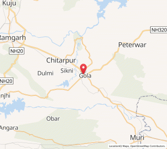 Map of Gola, Jharkhand