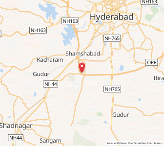 Map of Golcondakata, Andhra Pradesh