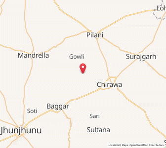 Map of Gollagar, Rajasthan