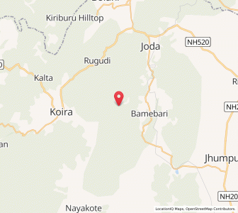 Map of Gonua, Odisha