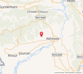 Map of Gopala, Kashmir