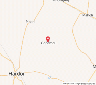 Map of Gopamau, Uttar Pradesh