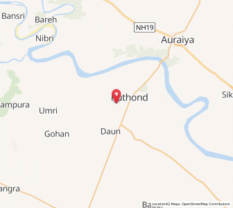 Map of Gora Rathaur, Uttar Pradesh