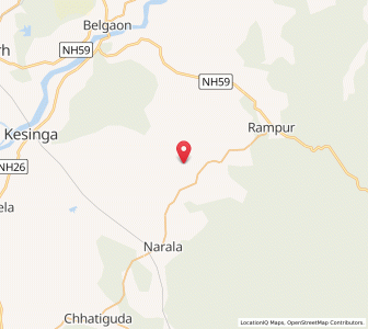 Map of Gorabond, Odisha