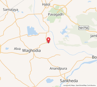 Map of Goraj, Gujarat