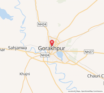 Map of Gorakhpur, Uttar Pradesh