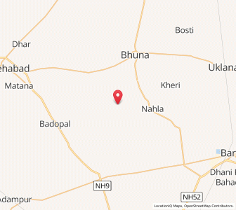 Map of Gorakhpur, Haryana