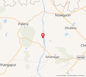 Map of Gorar, Madhya Pradesh