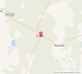 Map of Goras, Madhya Pradesh