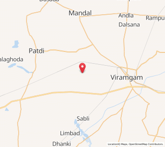 Map of Goria, Gujarat