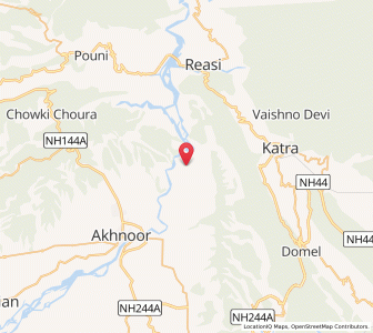 Map of Gorra, Kashmir
