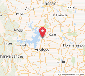 Map of Gorur, Karnataka