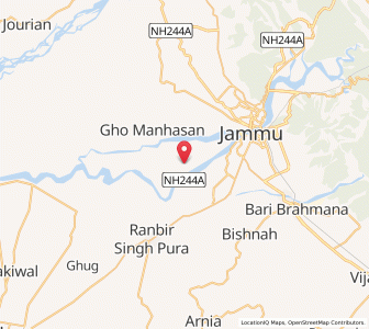 Map of Gosain Chak, Kashmir