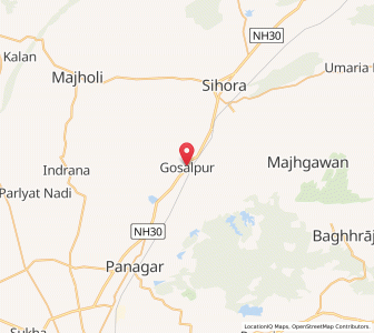 Map of Gosalpur, Madhya Pradesh