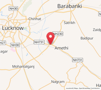 Map of Goshainganj, Uttar Pradesh
