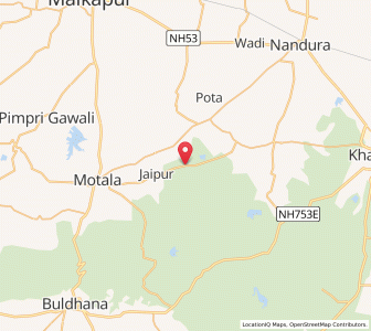 Map of Goshing, Maharashtra