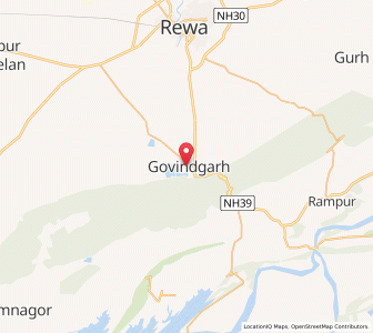 Map of Govindgarh, Madhya Pradesh