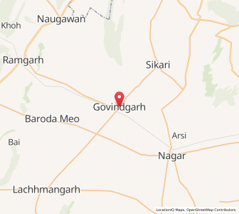Map of Govindgarh, Rajasthan